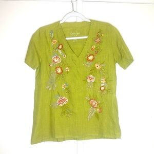NWOT Kyla Seo Linen Top